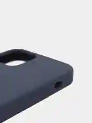 Темно-синий силиконовый чехол Iphone с логотипом