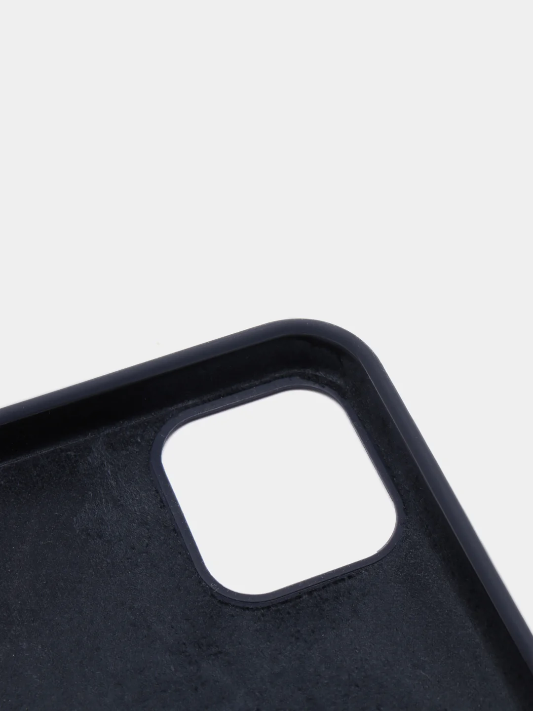 Темно-синий силиконовый чехол Iphone с логотипом