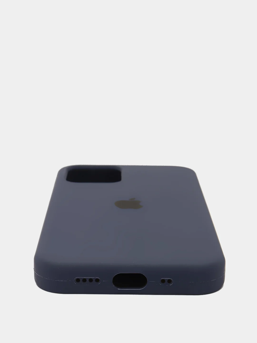 Темно-синий силиконовый чехол Iphone с логотипом