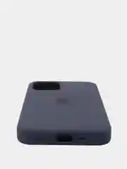 Темно-синий силиконовый чехол Iphone с логотипом