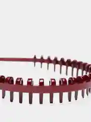 Черный каучуковый ободок с зубчиками