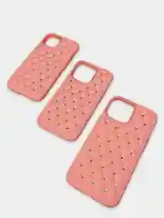 Чехол iPhone 13, 13 Pro, 13 Pro Max силиконовый со съемной крышкой и стразами