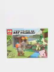 Зеленый конструктор LEDUO "My World" 4 в 1, 180-245 деталей