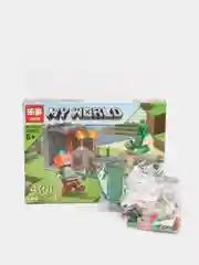 Зеленый конструктор LEDUO "My World" 4 в 1, 180-245 деталей