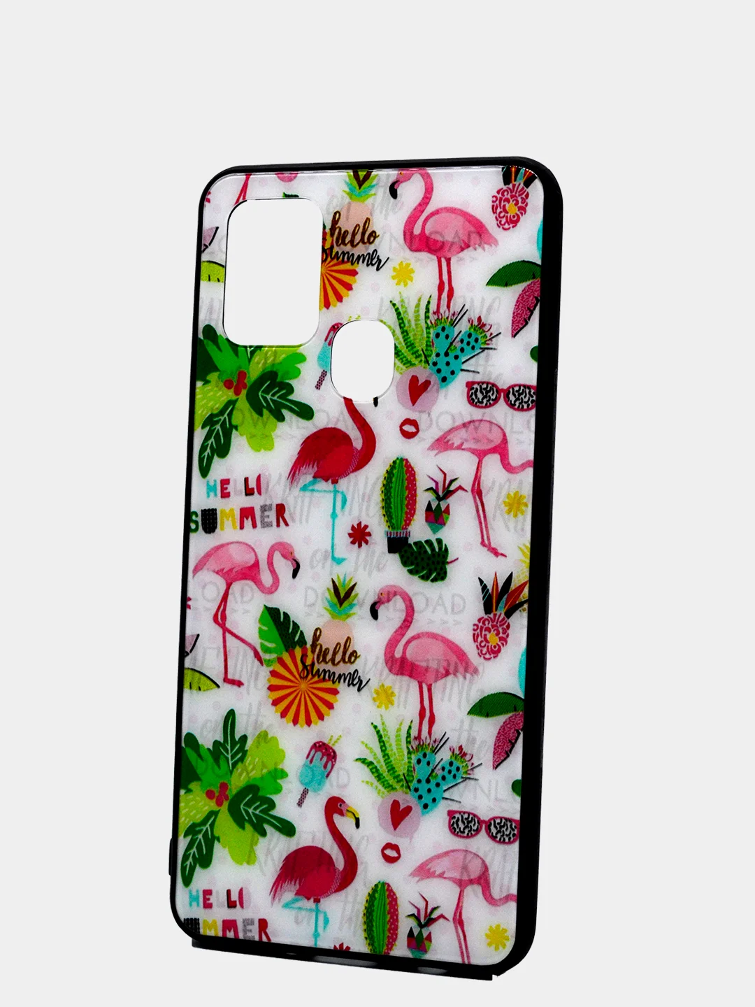Аметистовый чехол из закалённого стекла для Samsung, с принтом