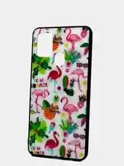 Аметистовый чехол из закалённого стекла для Samsung, с принтом