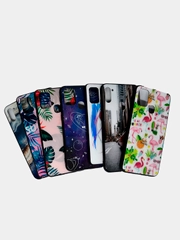 Чехол из закалённого стекла для Samsung, с принтом