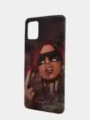 Алый чехол с принтом для Samsung, iPhone, Redmi 9c
