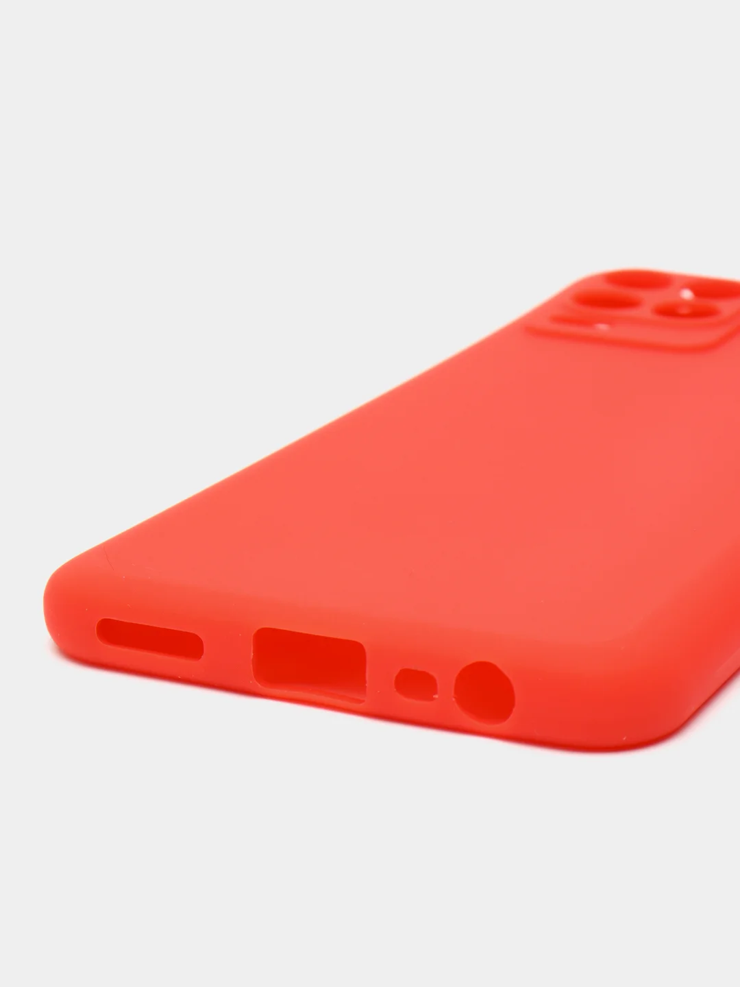 Красный чехол мягкий накладка для Realme C21, C11, C15, C3, C20, 8