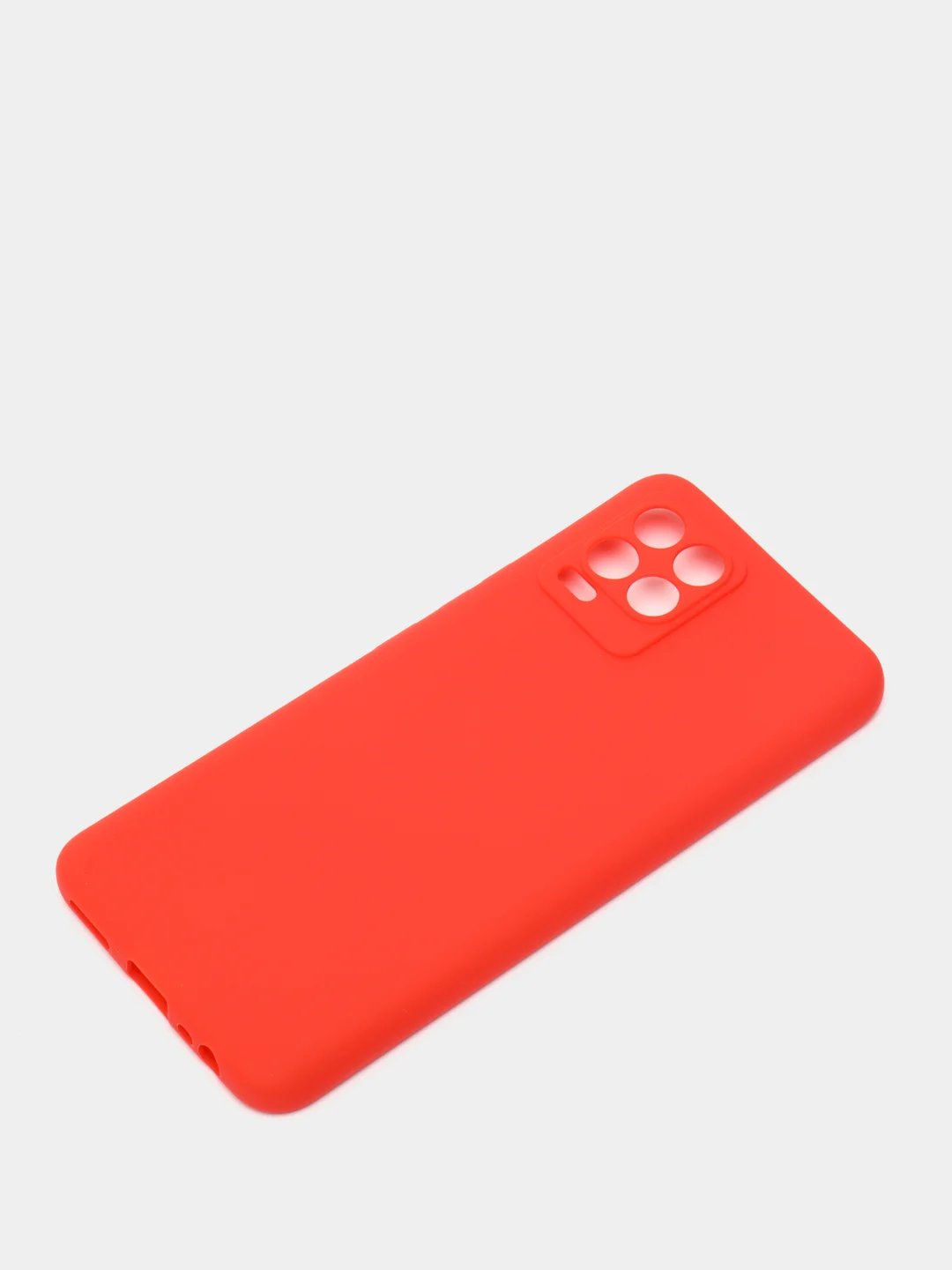 Красный чехол мягкий накладка для Realme C21, C11, C15, C3, C20, 8