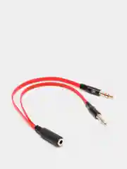 Кабель-переходник разветвитель 2xJack3.5-M -- 4-pin Jack3.5-F