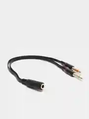 Кабель-переходник разветвитель 2xJack3.5-M -- 4-pin Jack3.5-F