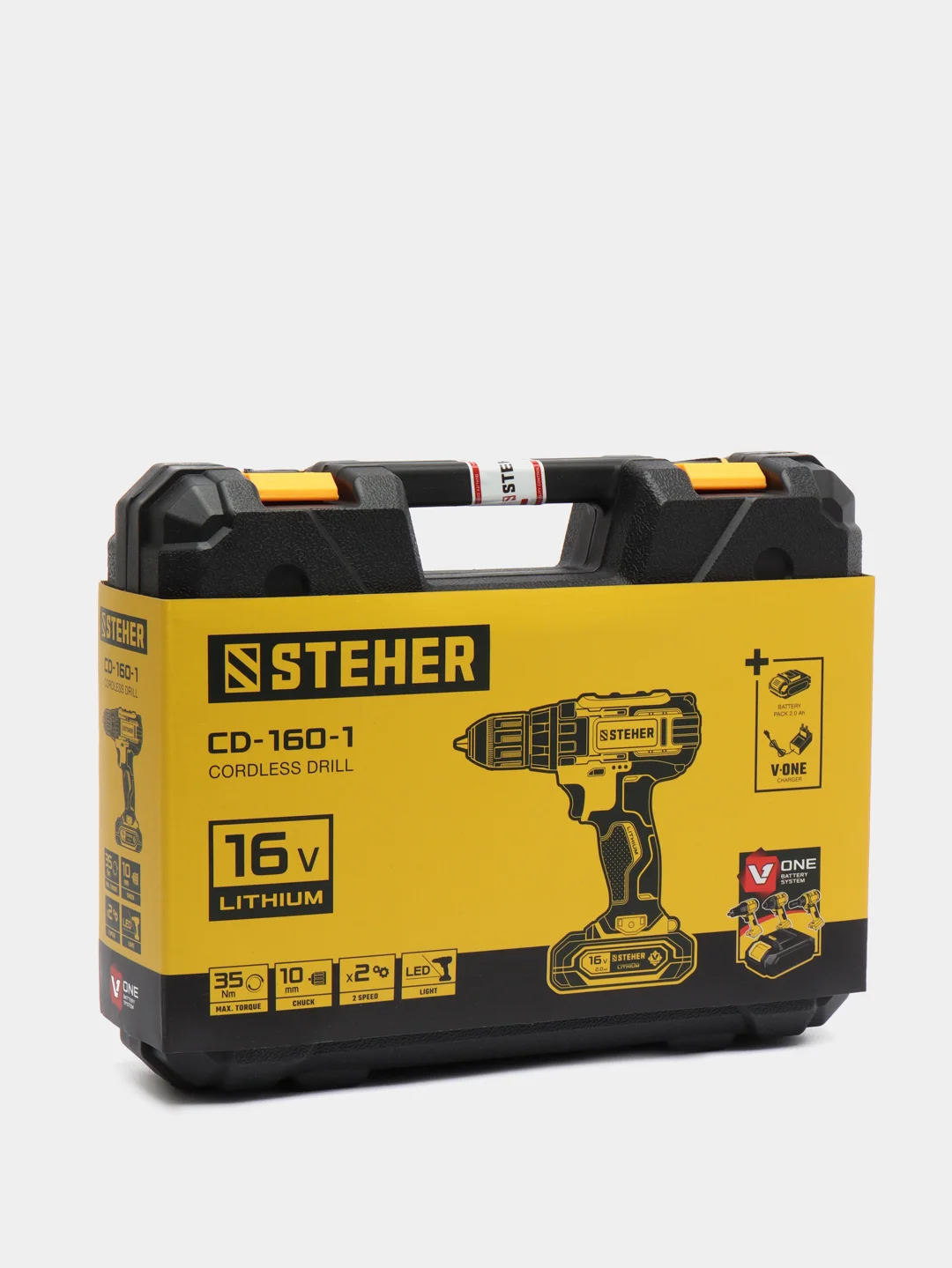 Дрель-шуруповерт STEHER CD-160-1 16В