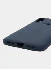 Темно-синий чехол Xiaomi Redmi 7, Сяоми Редми 7, силиконовый черный, синий, красный