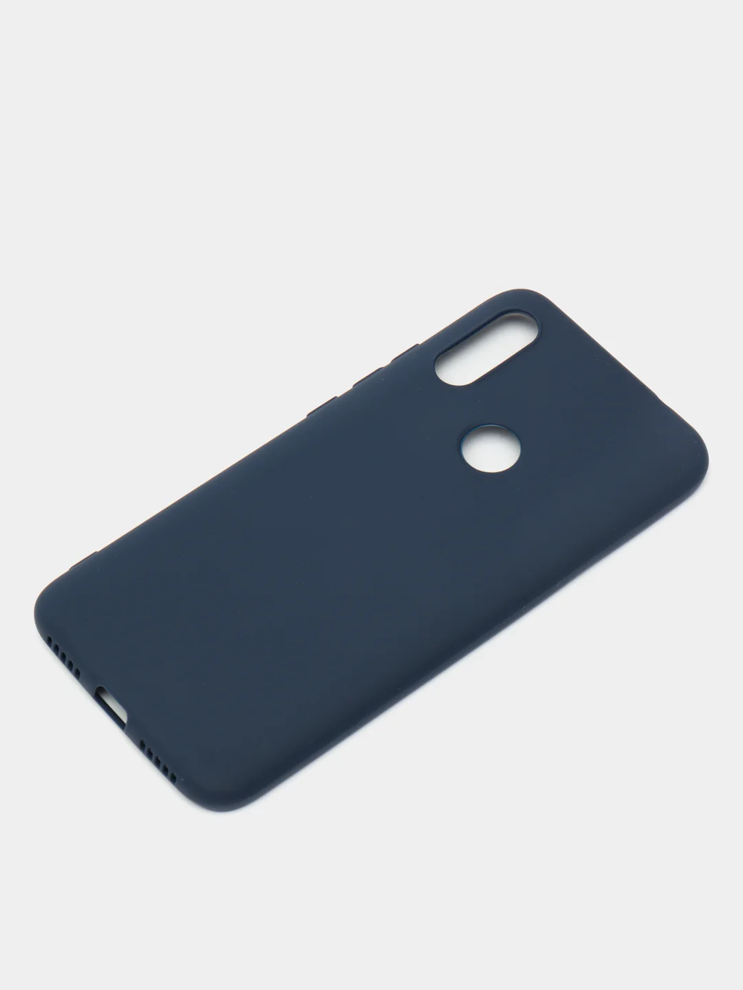 Темно-синий чехол Xiaomi Redmi 7, Сяоми Редми 7, силиконовый черный, синий, красный