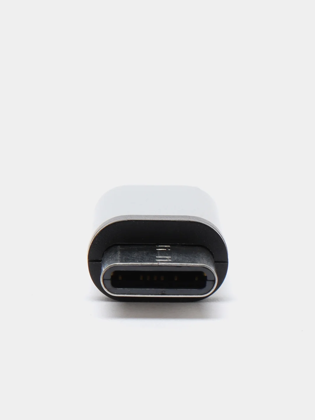 Серебряный адаптер-переходник мicro usb / type-c / 5 шт