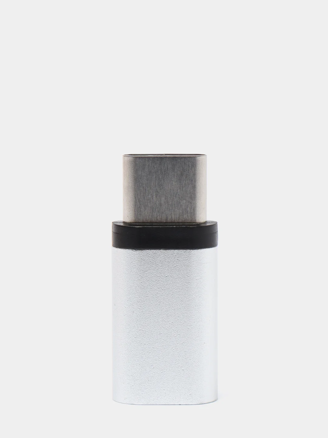 Серебряный адаптер-переходник мicro usb / type-c / 5 шт