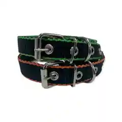 Черный ошейник 45см,20мм капрон STRONG DOG