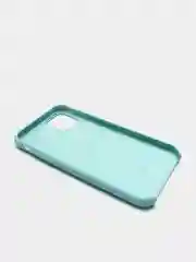 Бирюзовый чехол Silicone case для iPhone 11 с открытым низом