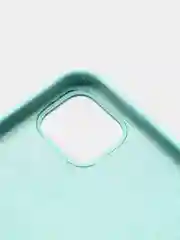 Бирюзовый чехол Silicone case для iPhone 11 с открытым низом
