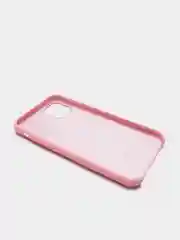 Розовый чехол Silicone case для iPhone 11 с открытым низом