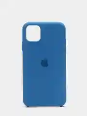 Синий чехол Silicone case для iPhone 11 с открытым низом