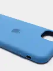Синий чехол Silicone case для iPhone 11 с открытым низом