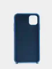 Синий чехол Silicone case для iPhone 11 с открытым низом