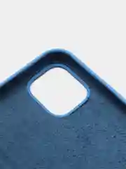 Синий чехол Silicone case для iPhone 11 с открытым низом
