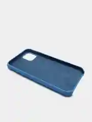 Синий чехол Silicone case для iPhone 11 с открытым низом