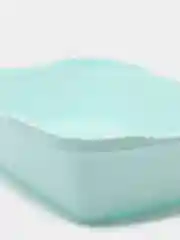 Бирюзовый лоток для кошачьего туалета с сеткой, малый