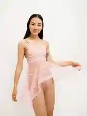 Розовый сорочка ночная, женская