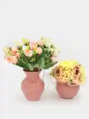 Ваза стеклянная, 2 вида, 4 цвета