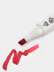 Маркер для скетчей TOUCH BRUSH двухсторонний цв.004 красный яркий