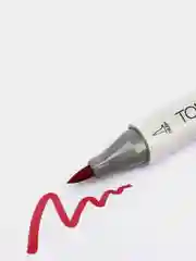 Маркер для скетчей TOUCH BRUSH двухсторонний цв.004 красный яркий