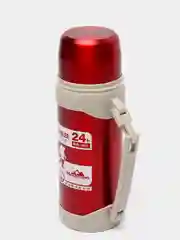 Красный термос для чая и кофе, 1,2 л - 2,1 л, с ручкой, крышкой-чашкой, из нержавеющей стали