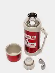Красный термос для чая и кофе, 1,2 л - 2,1 л, с ручкой, крышкой-чашкой, из нержавеющей стали