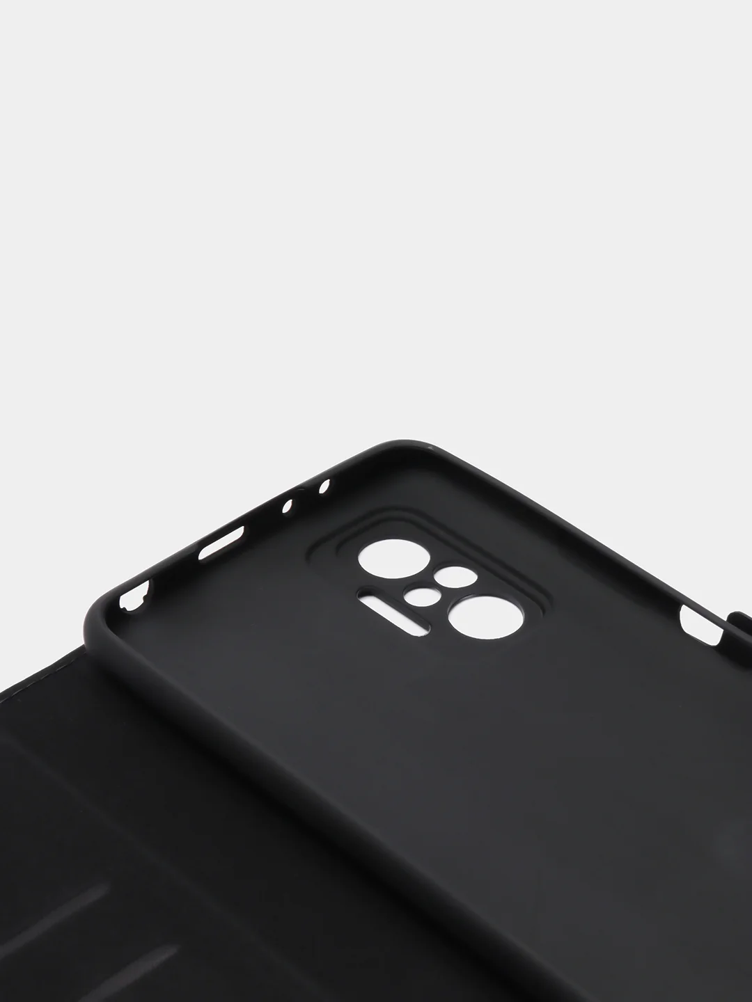 Черный чехол-книжка Krutoff Eco Book для Xiaomi Redmi Note 10 / 10s черный