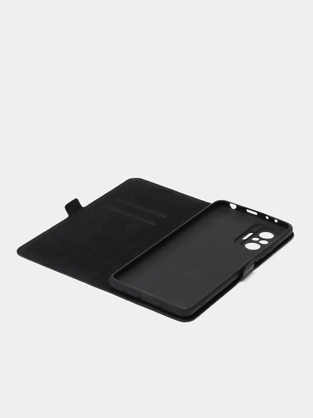 Черный чехол-книжка Krutoff Eco Book для Xiaomi Redmi Note 10 / 10s черный