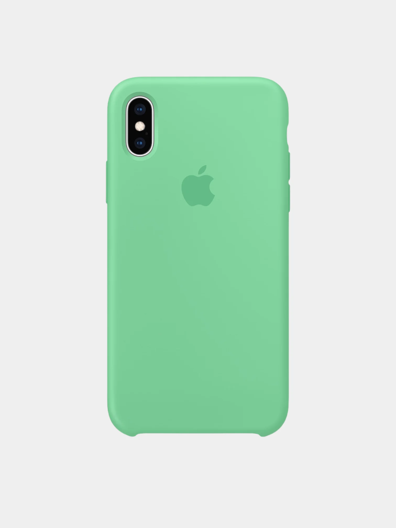 Мятный чехол Silicone Case для iPhone X/XS