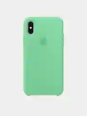Мятный чехол Silicone Case для iPhone X/XS