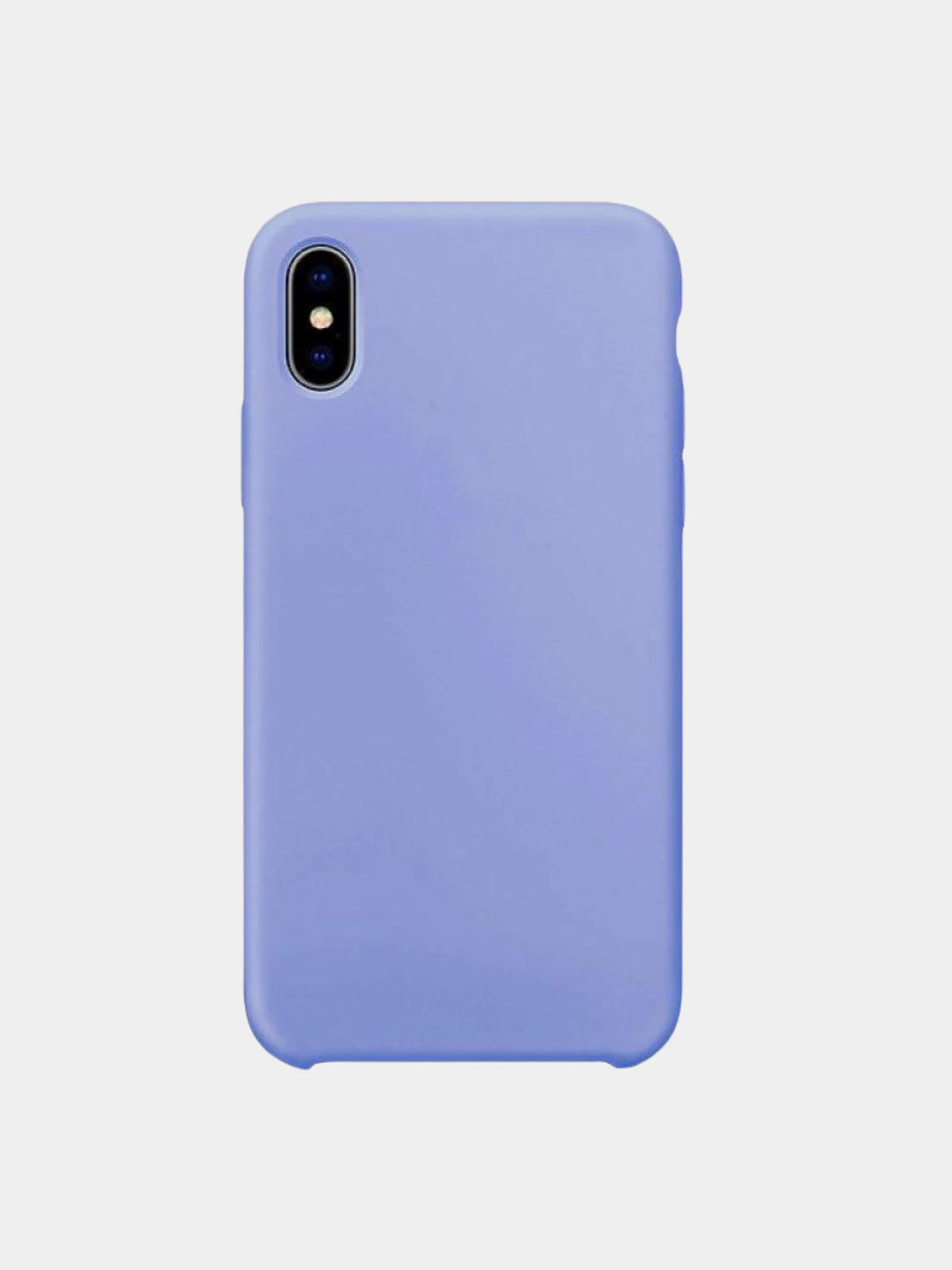Лавандовый чехол Silicone Case для iPhone X/XS