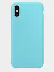 Бирюзовый чехол Silicone Case для iPhone X/XS