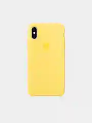 Желтый чехол Silicone Case для iPhone X/XS
