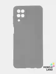 Серый меланж чехол силиконовый на Samsung Galaxy A12 /М12 с защитой камеры