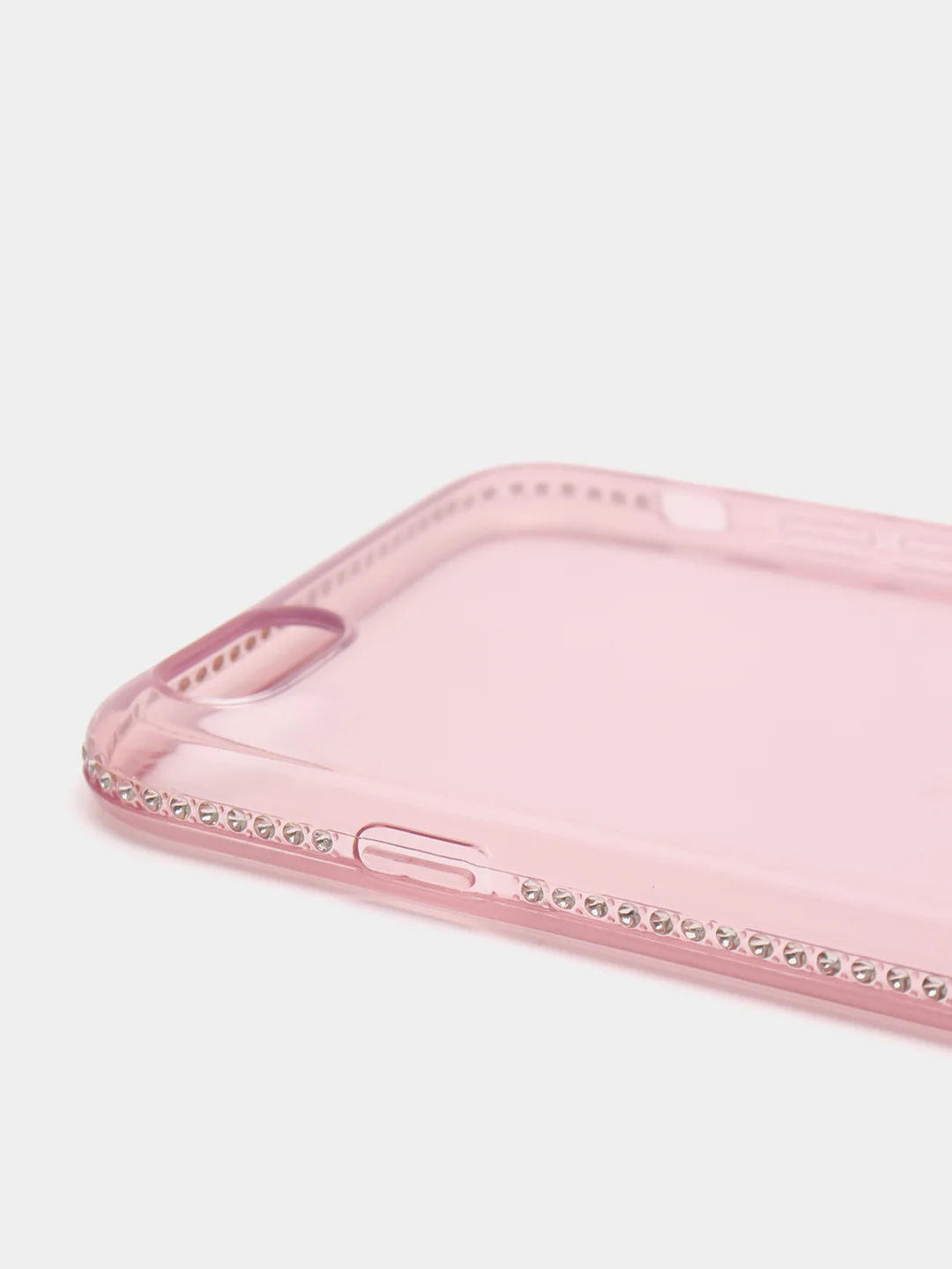 Розовый мягкий матовый чехол на айфон с стразами iPhone.6, 6s,7,7+,8,8+,X,XS,XR,XS MAX,11,11PROMAX