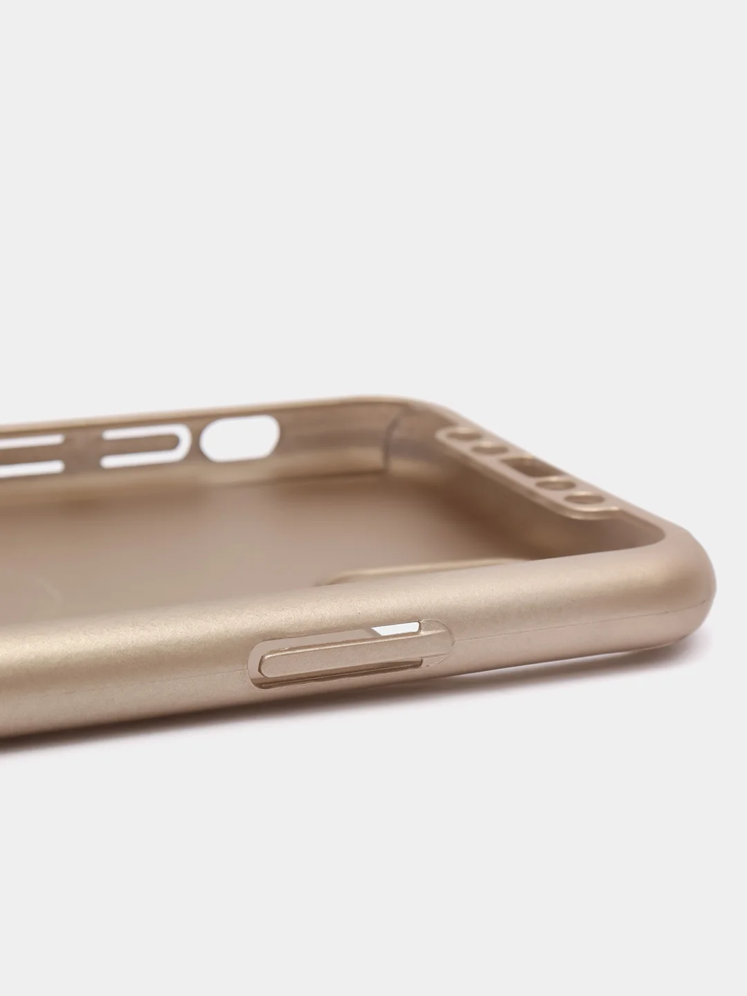 Золотой чехол для айфон iPhone из ТПУ, защита 360