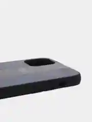 Синий чехол на айфон в стиле Porsche из TPU c вставками из искусственной кожи для iPhone