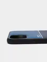 Синий чехол для айфон текстурный матовый с магнитной вставкой из ТПУ для iPhone IHaitun