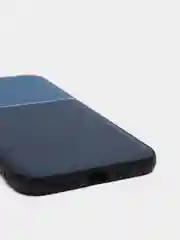 Синий чехол для айфон текстурный матовый с магнитной вставкой из ТПУ для iPhone IHaitun